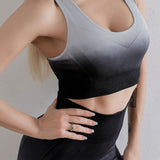 Conjunto de leggings y sujetador deportivo degradado