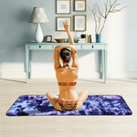 Tie Dye Yoga Mat Towel with Slip-Resistant Grip Dots - fashion$ense-6263