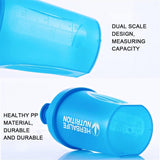 Sport Shaker Bottle 400ML Whey Protein Powder Mixing Bottle Sport Fitness Gym Shaker Outdoor Portable Plastic Drink Bottle - fashion$ense-6263