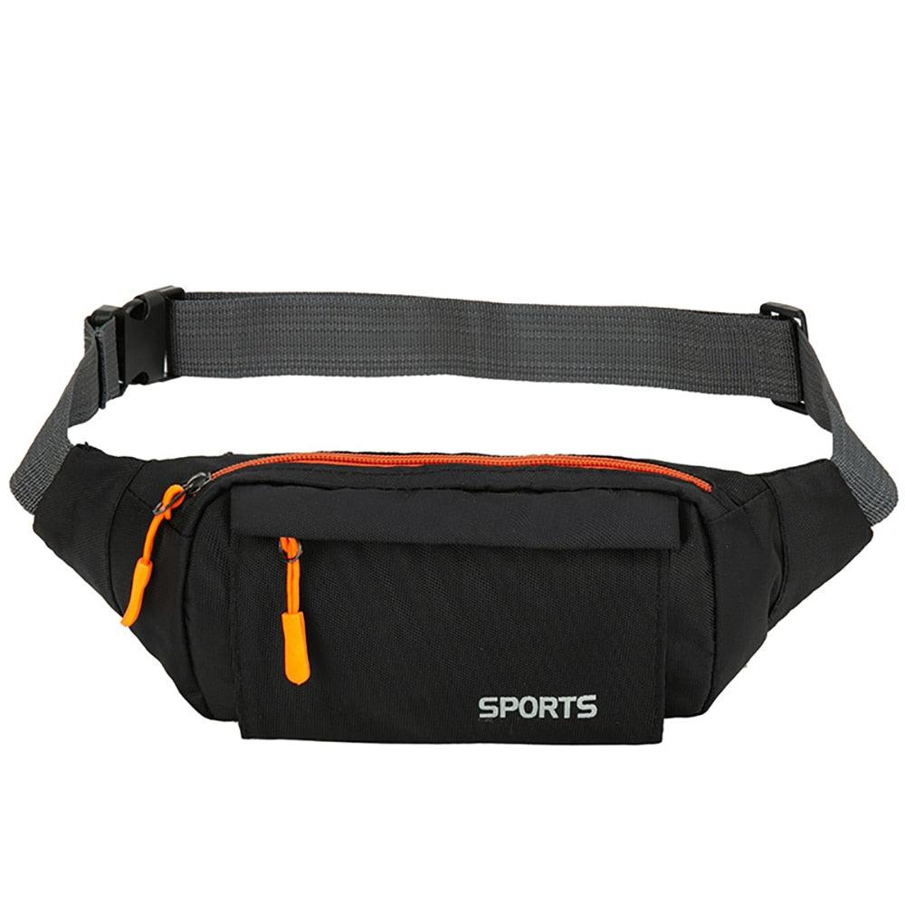 Waterproof Waist Pack Women Sports Running Waist Bag For Men Mobile Phone Holder Belt Bag Gym Fitness Travel Pouch Chest Bags - fashion$ense-6263