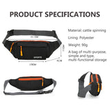 Waterproof Waist Pack Women Sports Running Waist Bag For Men Mobile Phone Holder Belt Bag Gym Fitness Travel Pouch Chest Bags - fashion$ense-6263