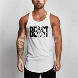 Summer Brand Fitness Tank Top Men Bodybuilding 2021 Gyms Clothing Fitness Men Shirt slim fit Vests Mesh Singlets Muscle Tops - fashion$ense-6263