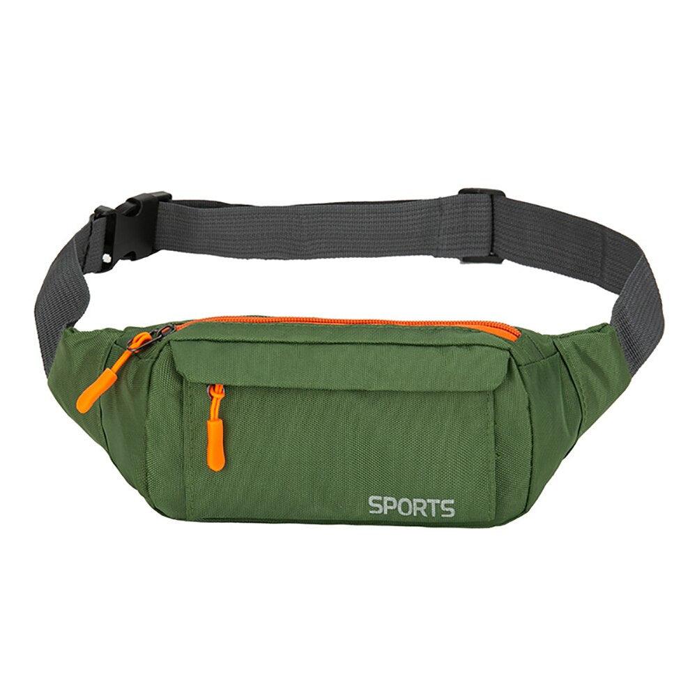 Waterproof Waist Pack Women Sports Running Waist Bag For Men Mobile Phone Holder Belt Bag Gym Fitness Travel Pouch Chest Bags - fashion$ense-6263