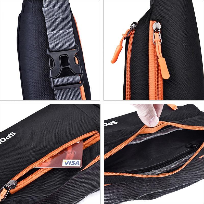 Waterproof Waist Pack Women Sports Running Waist Bag For Men Mobile Phone Holder Belt Bag Gym Fitness Travel Pouch Chest Bags - fashion$ense-6263