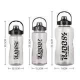Water Bottle Sport Half Gallon With Straw Handle Mark Fitness Jug BPA Free Outdoor Travel Bicycle GYM Drinkware botella de agua - fashion$ense-6263