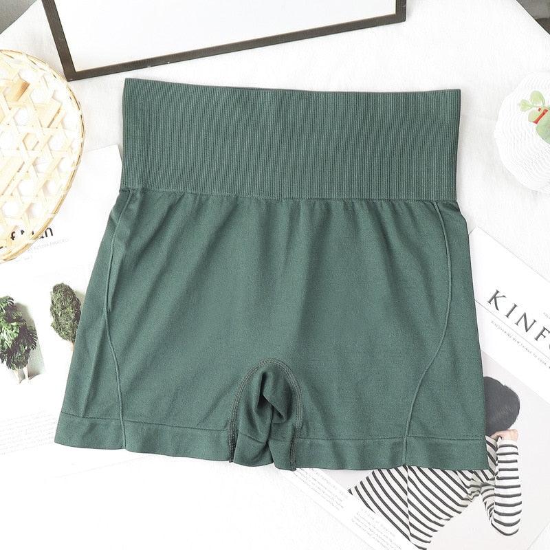 Sports Pants Fitness Yoga Pants Women Body Sculpting Belly Pants Tight Breathable Quick-drying Sexy High Waist Running Workout - fashion$ense-6263