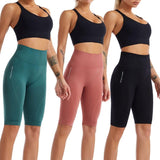Sports Pants Fitness Yoga Pants Women Body Sculpting Belly Pants Tight Breathable Quick-drying Sexy High Waist Running Workout - fashion$ense-6263