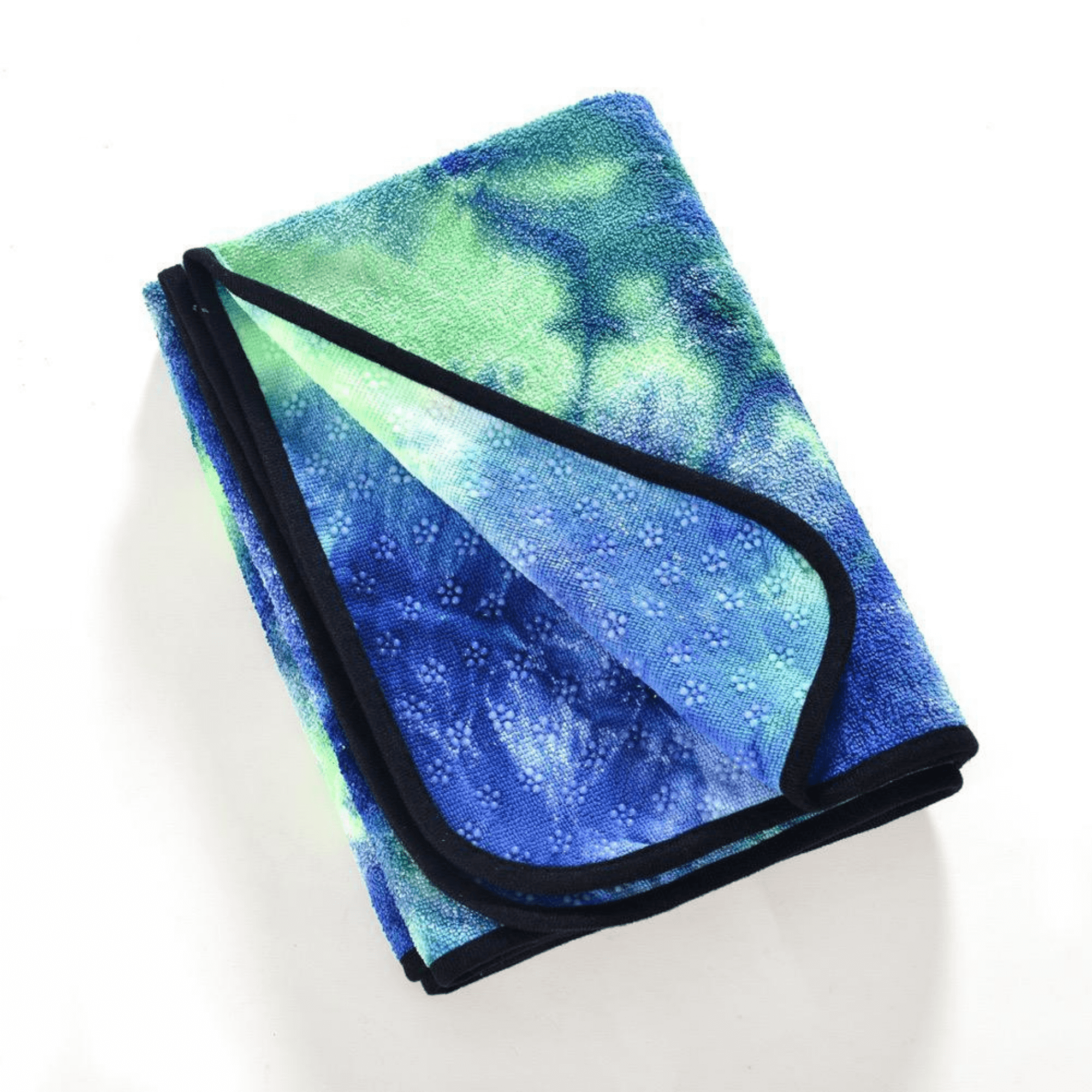 Tie Dye Yoga Mat Towel with Slip-Resistant Grip Dots - fashion$ense-6263