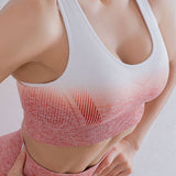 Conjunto de leggings y sujetador deportivo degradado
