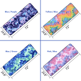 Tie Dye Yoga Mat Towel with Slip-Resistant Grip Dots - fashion$ense-6263