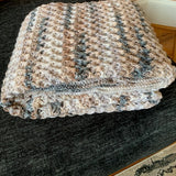 Reversible “V” Stitch Crochet Blanket