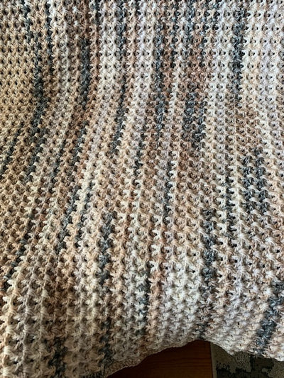 Reversible “V” Stitch Crochet Blanket