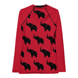 Rash Guard rojo para mujer