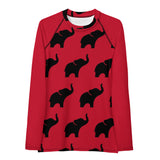 Rash Guard rojo para mujer