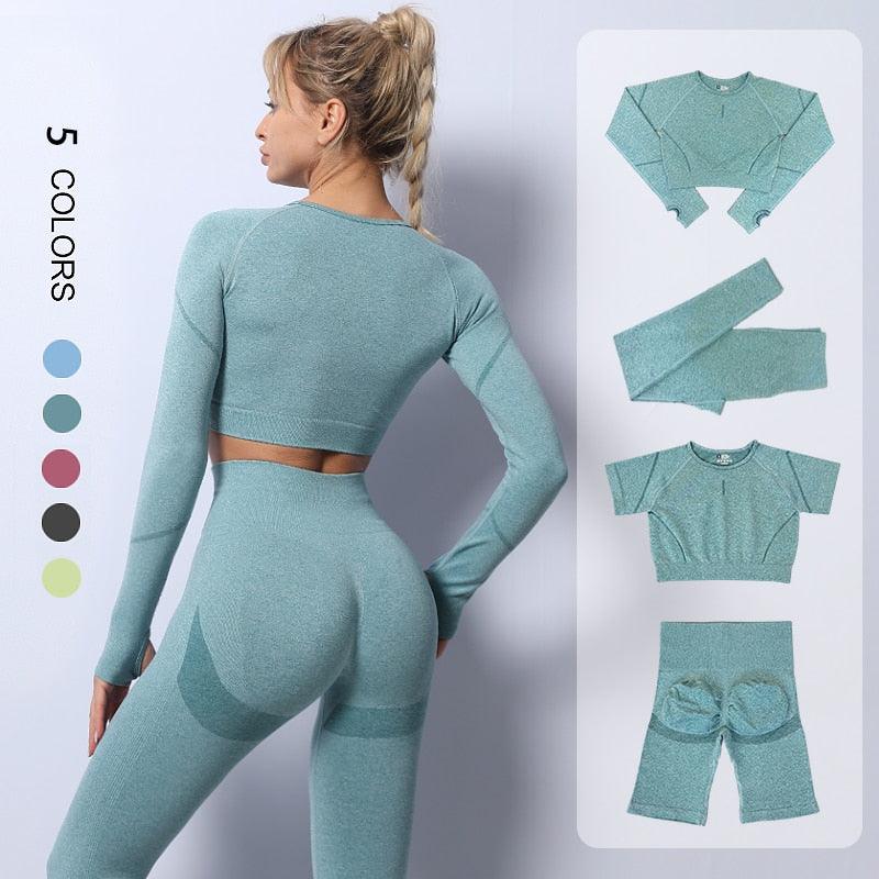 Women Tracksuit High Waist Leggings - fashion$ense-6263