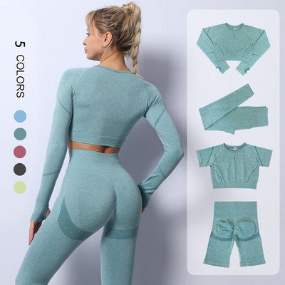 Women Tracksuit High Waist Leggings - fashion$ense-6263