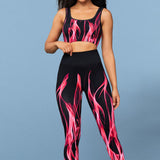 Conjunto deportivo sin mangas y leggings