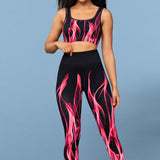 Conjunto deportivo sin mangas y leggings