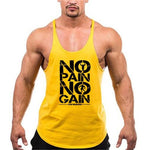 Summer Y Back Gym Stringer Tank Top Men Cotton Clothing Bodybuilding Sleeveless Shirt Fitness Vest Muscle Singlets Workout Tank - fashion$ense-6263