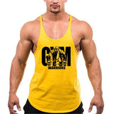 Summer Y Back Gym Stringer Tank Top Men Cotton Clothing Bodybuilding Sleeveless Shirt Fitness Vest Muscle Singlets Workout Tank - fashion$ense-6263