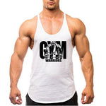 Summer Y Back Gym Stringer Tank Top Men Cotton Clothing Bodybuilding Sleeveless Shirt Fitness Vest Muscle Singlets Workout Tank - fashion$ense-6263