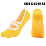 Women High Quality Pilates Socks Anti-Slip Breathable Backless Yoga Socks Ankle Ladies Ballet Dance Sports Socks for Fitness Gym - fashion$ense-6263