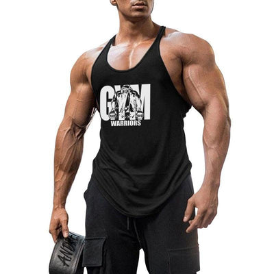 Summer Y Back Gym Stringer Tank Top Men Cotton Clothing Bodybuilding Sleeveless Shirt Fitness Vest Muscle Singlets Workout Tank - fashion$ense-6263