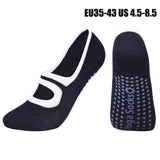 Women High Quality Pilates Socks Anti-Slip Breathable Backless Yoga Socks Ankle Ladies Ballet Dance Sports Socks for Fitness Gym - fashion$ense-6263