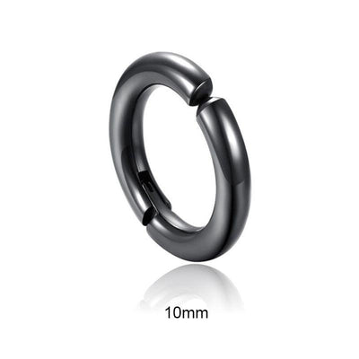 SOHOT Unisex Stainless Steel Punk Man Black Drop Earrings Geometry Triangle Star Cross Fish Love Feather Party Multiple Gothic - fashion$ense-6263