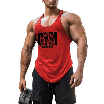 Summer Y Back Gym Stringer Tank Top Men Cotton Clothing Bodybuilding Sleeveless Shirt Fitness Vest Muscle Singlets Workout Tank - fashion$ense-6263