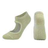 Women High Quality Pilates Socks Anti-Slip Breathable Backless Yoga Socks Ankle Ladies Ballet Dance Sports Socks for Fitness Gym - fashion$ense-6263