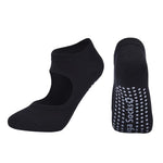 Women High Quality Pilates Socks Anti-Slip Breathable Backless Yoga Socks Ankle Ladies Ballet Dance Sports Socks for Fitness Gym - fashion$ense-6263