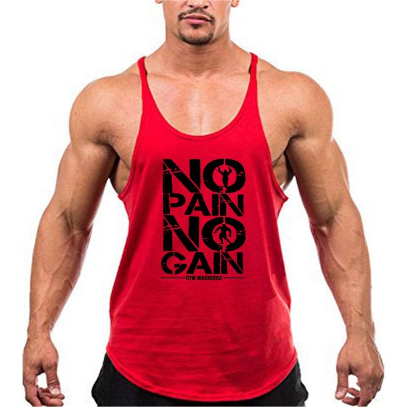 Summer Y Back Gym Stringer Tank Top Men Cotton Clothing Bodybuilding Sleeveless Shirt Fitness Vest Muscle Singlets Workout Tank - fashion$ense-6263