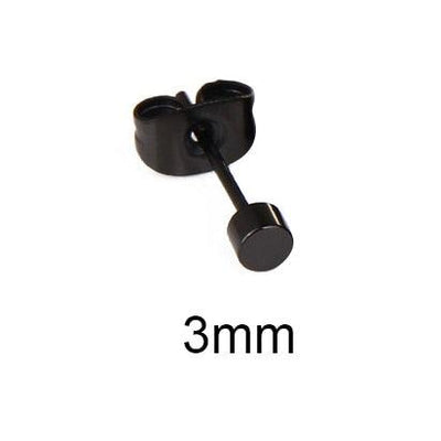 SOHOT Unisex Stainless Steel Punk Man Black Drop Earrings Geometry Triangle Star Cross Fish Love Feather Party Multiple Gothic - fashion$ense-6263