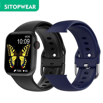 SitopWear Smart Watch 2022 Wireless Charging Smartwatch Bluetooth Calls Watches Men Women Fitness Bracelet Custom Watch Face - fashion$ense-6263