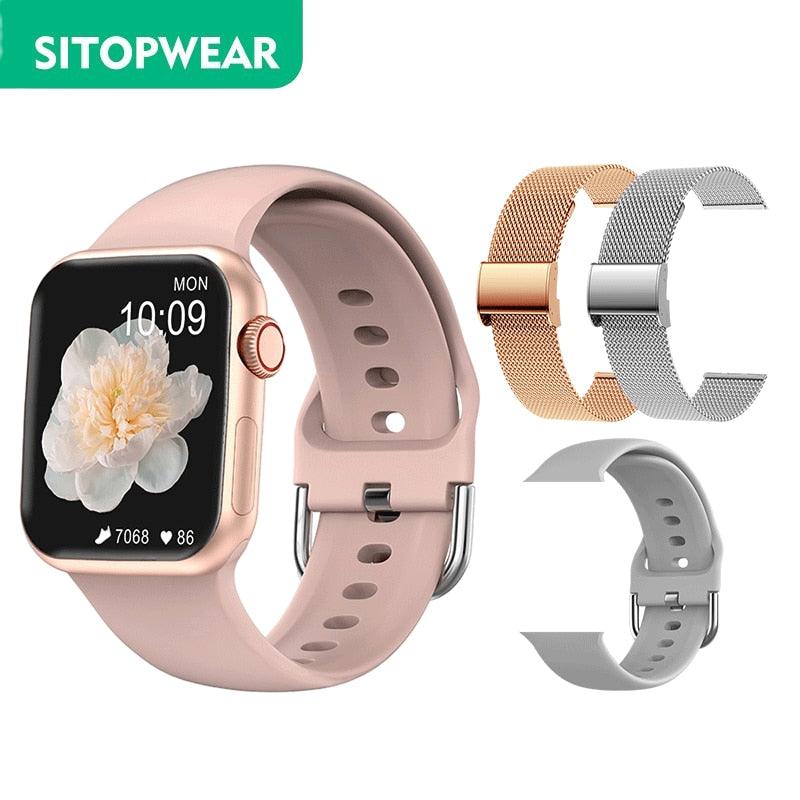 SitopWear Smart Watch 2022 Wireless Charging Smartwatch Bluetooth Calls Watches Men Women Fitness Bracelet Custom Watch Face - fashion$ense-6263