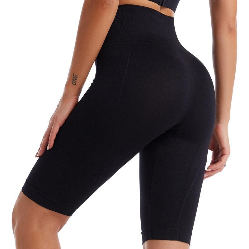 Sports Pants Fitness Yoga Pants Women Body Sculpting Belly Pants Tight Breathable Quick-drying Sexy High Waist Running Workout - fashion$ense-6263