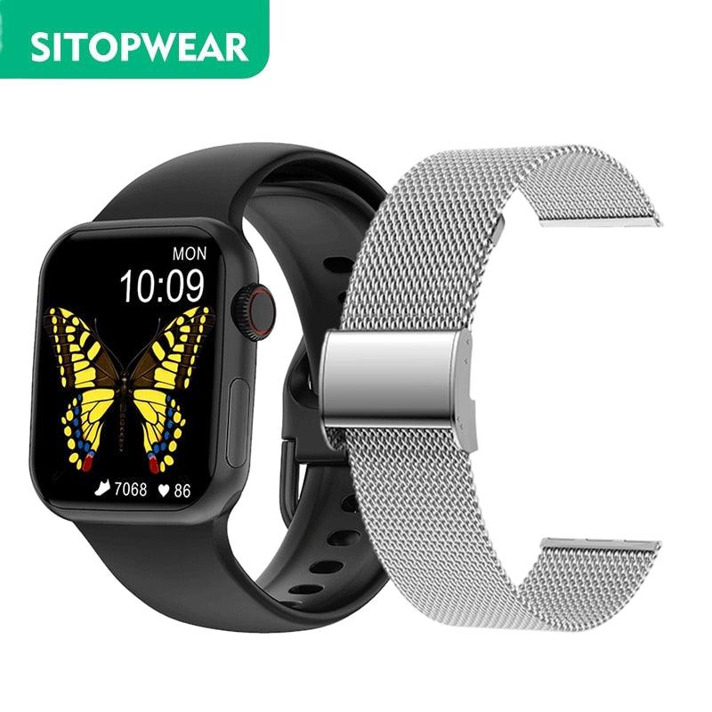 SitopWear Smart Watch 2022 Wireless Charging Smartwatch Bluetooth Calls Watches Men Women Fitness Bracelet Custom Watch Face - fashion$ense-6263