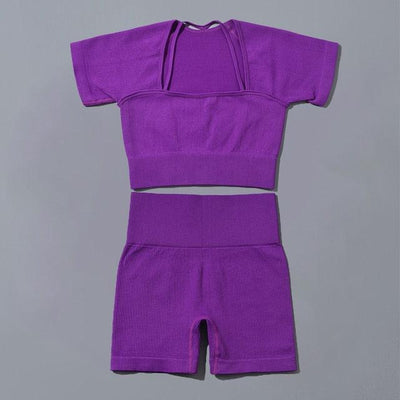 Seamless Yoga Set Sports Tracksuit - fashion$ense-6263