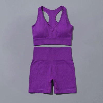 Seamless Yoga Set Sports Tracksuit - fashion$ense-6263