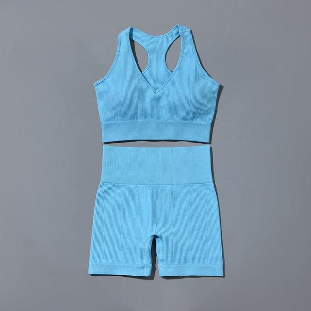 Seamless Yoga Set Sports Tracksuit - fashion$ense-6263