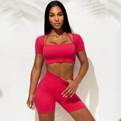 Seamless Yoga Set Sports Tracksuit - fashion$ense-6263