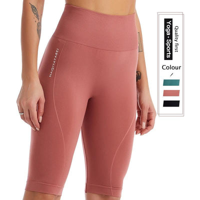 Sports Pants Fitness Yoga Pants Women Body Sculpting Belly Pants Tight Breathable Quick-drying Sexy High Waist Running Workout - fashion$ense-6263