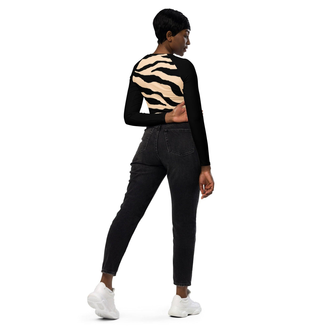 Recycled long-sleeve crop top - fashion$ense-6263