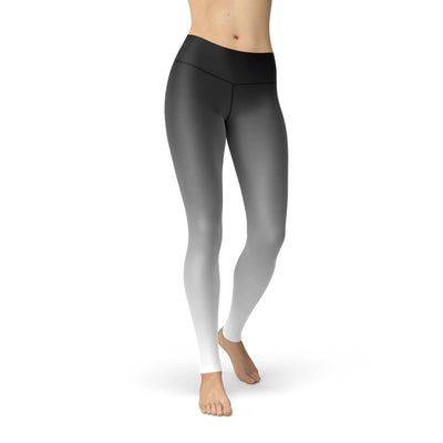 Jean Black White Ombre Leggings - fashion$ense-6263