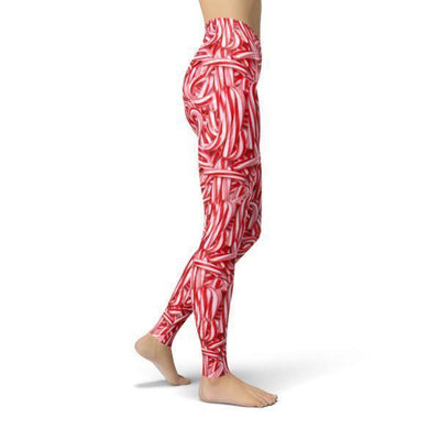 Jean Real Candy Canes Leggings - fashion$ense-6263