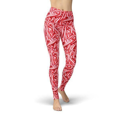Jean Real Candy Canes Leggings - fashion$ense-6263