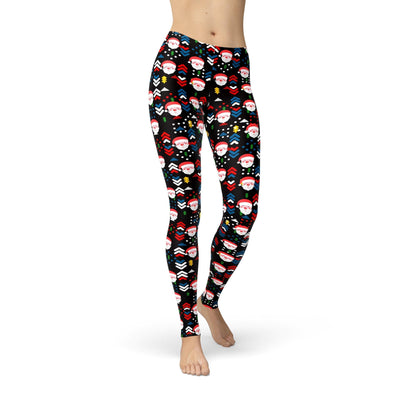 Jean Santa Ornaments Leggings - fashion$ense-6263