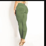 sexy plus size leggings women push up leggins workout leggings with pockets fitness pants anti cellulite legging sport thick - fashion$ense-6263