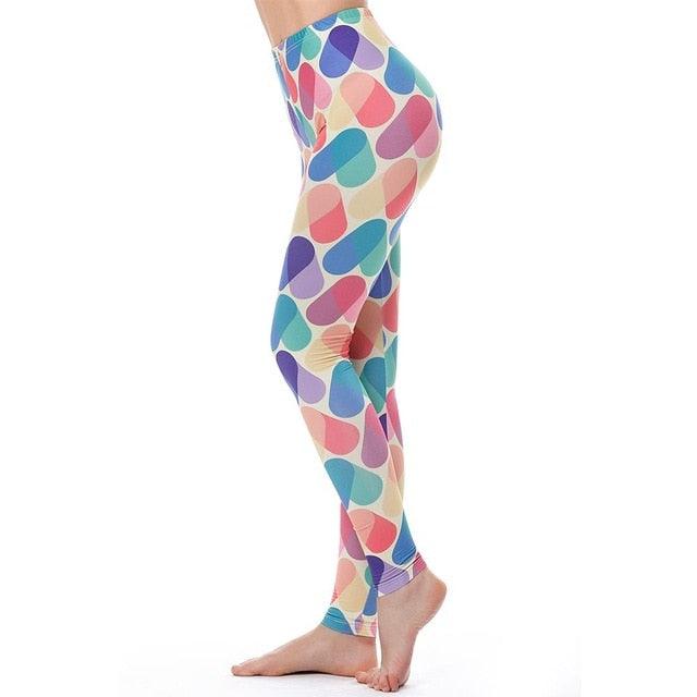 Unicorn Leggings Women Leggins Fitness Legging Sexy Pants 3d Printed Rainbow Star Cat Donuts - fashion$ense-6263